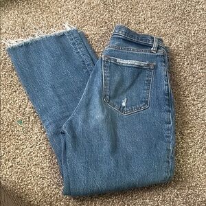 Abercrombie & Fitch CURVE LOVE Raw Hem Jeans